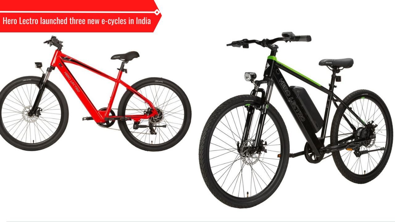 Hero Lectro Hero Lectro launches three new electric bicycles C1