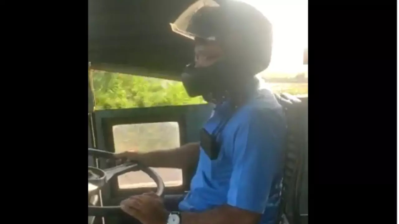 KSRTC driver helmet