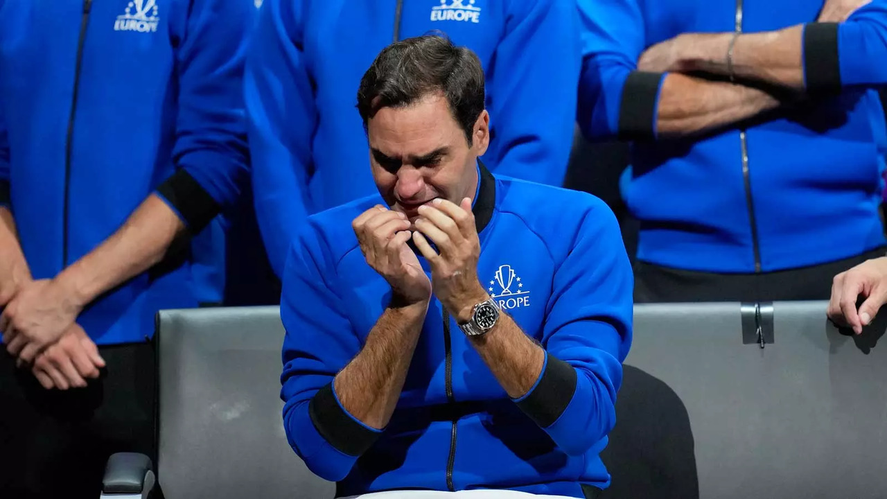 Roger Federer was in tears after Laver Cup 2022 defeat