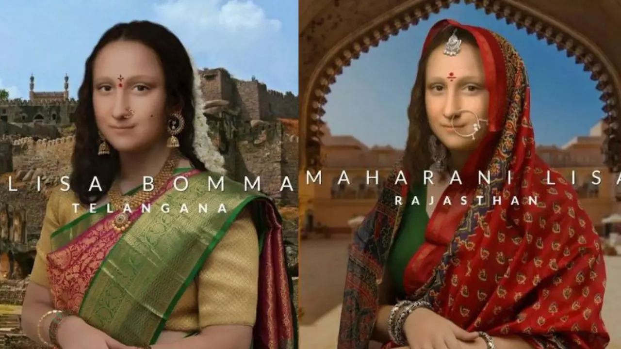 Indian versions of Mona Lisa