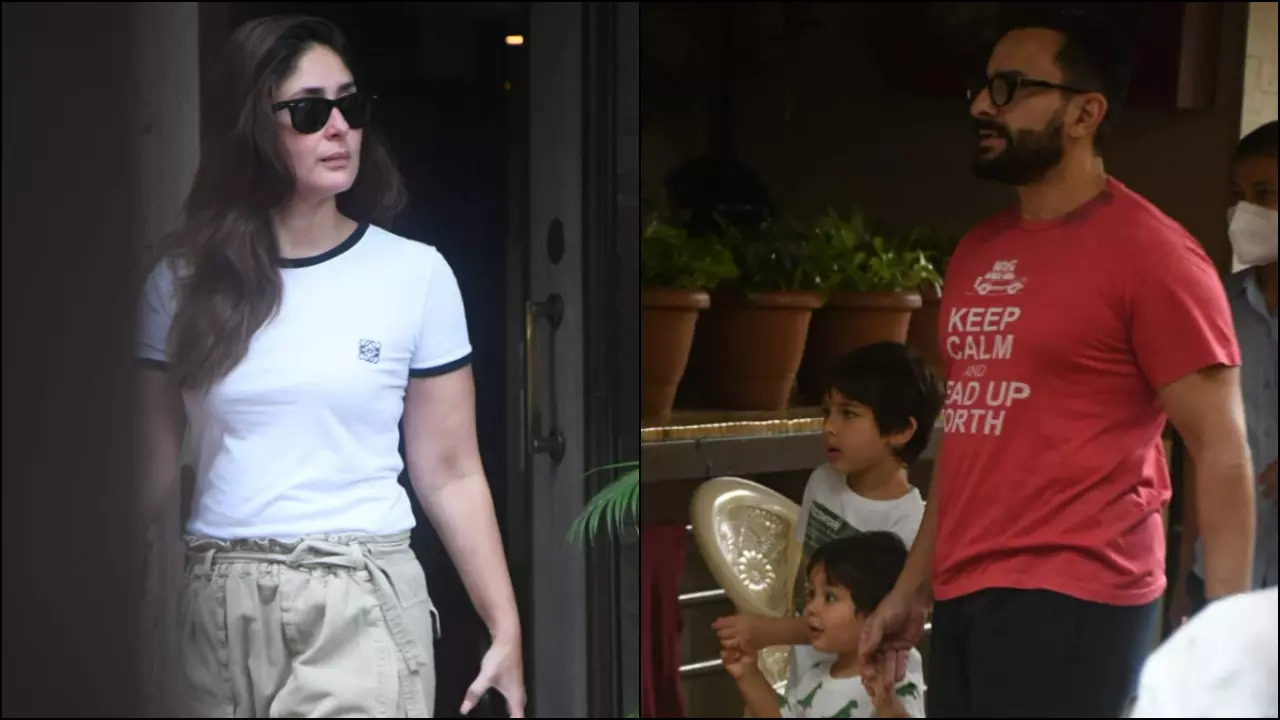 Kareena, Saif, Taimur, Jeh