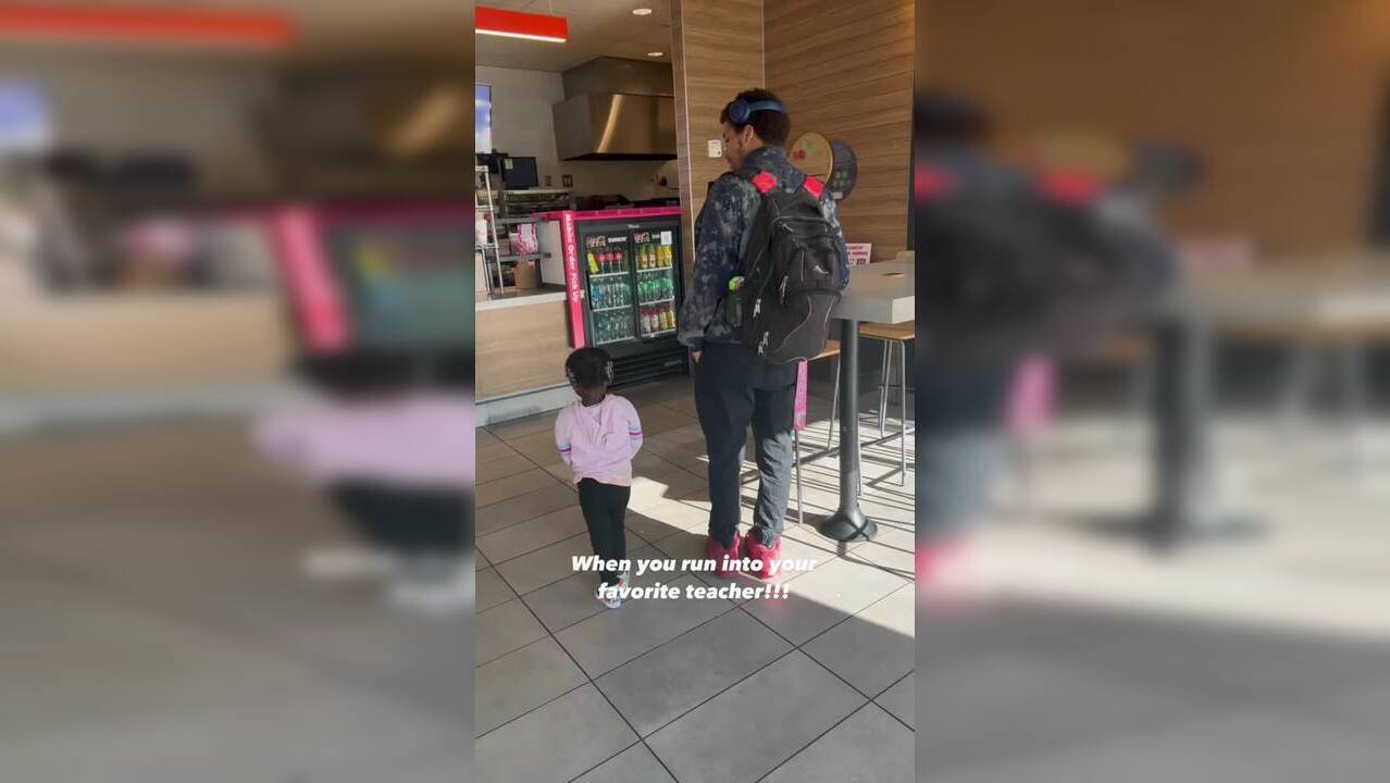 Viral Video Little Girl S Reaction To Seeing Her Teacher In Public