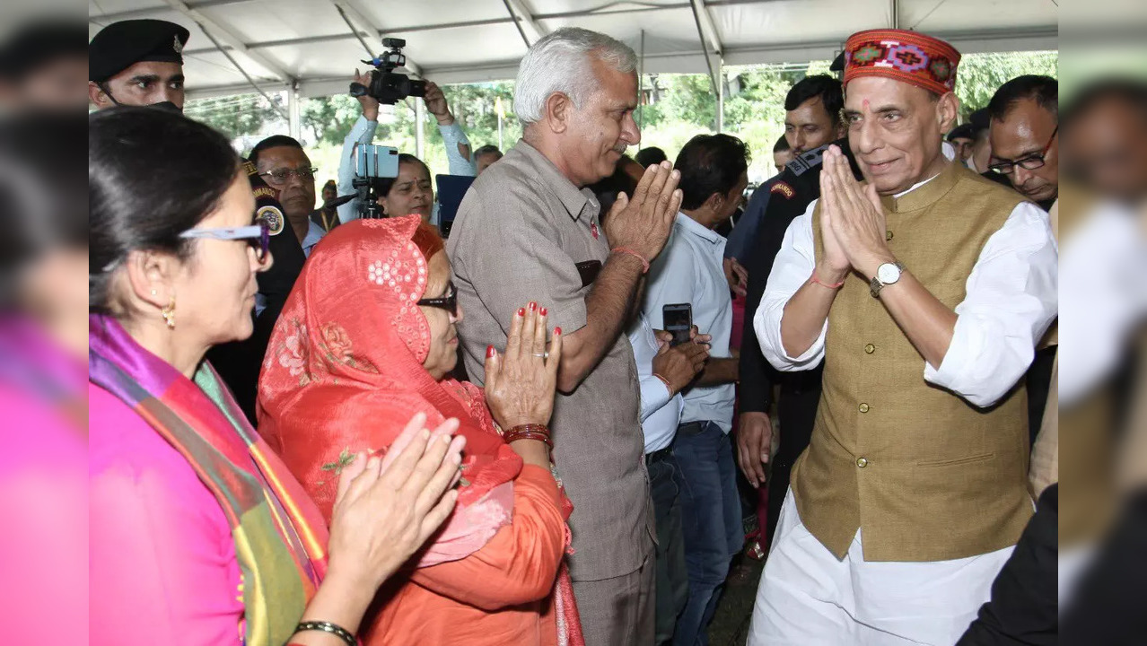 Rajnath singh in himachal pradesh.