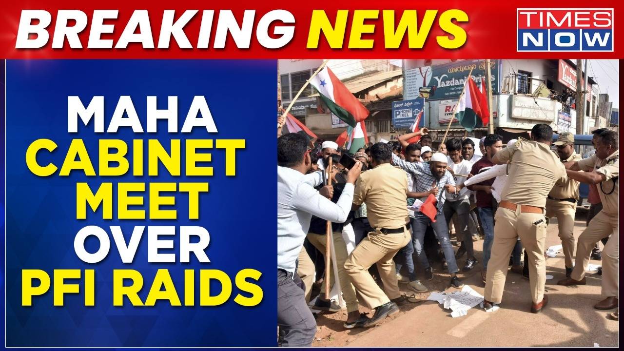 Maharashtra Cabinet Meeting Today Pfi Protests Raids Arrests To Be Discussed Times Now