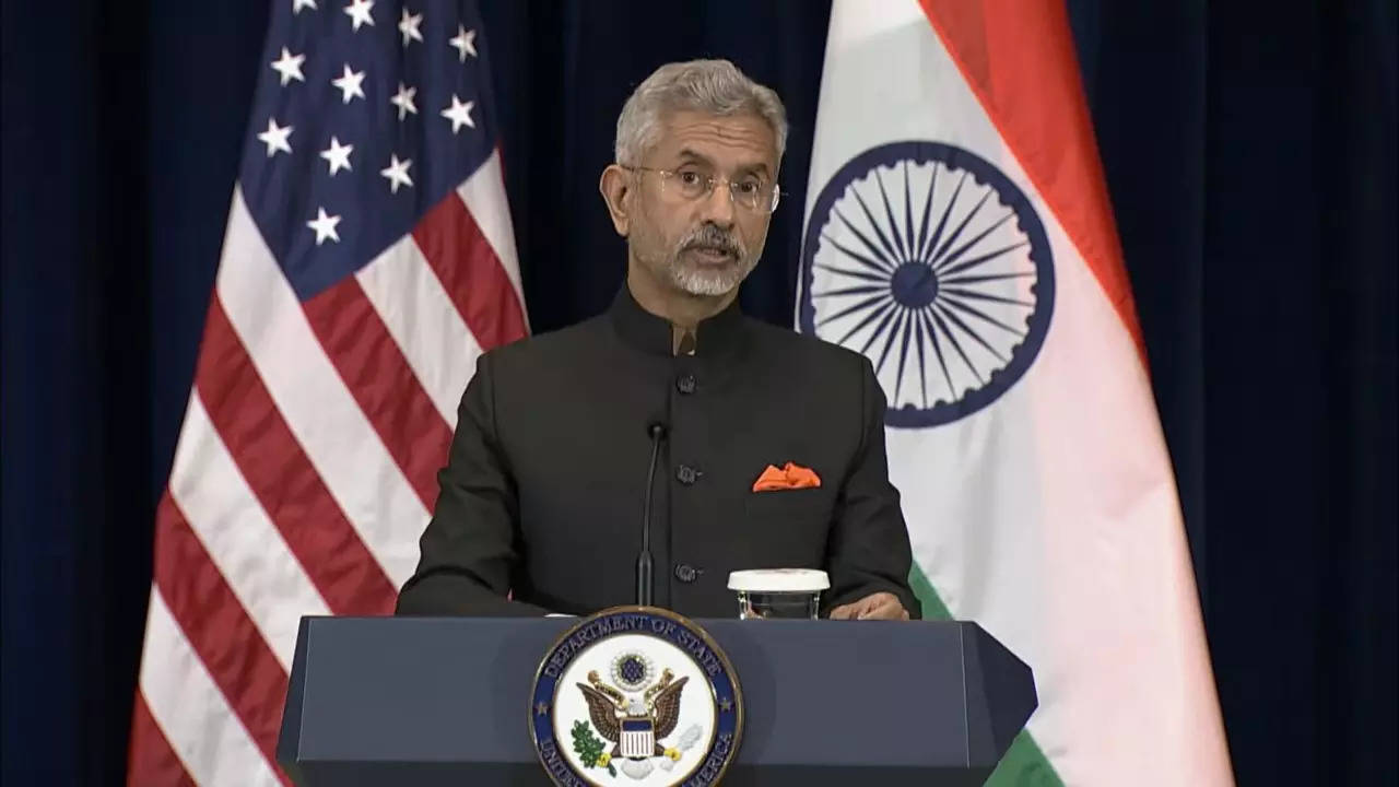 ​External Affairs Minister Dr S Jaishankar and US Secretary of State Antony Blinken hold a joint press conference​