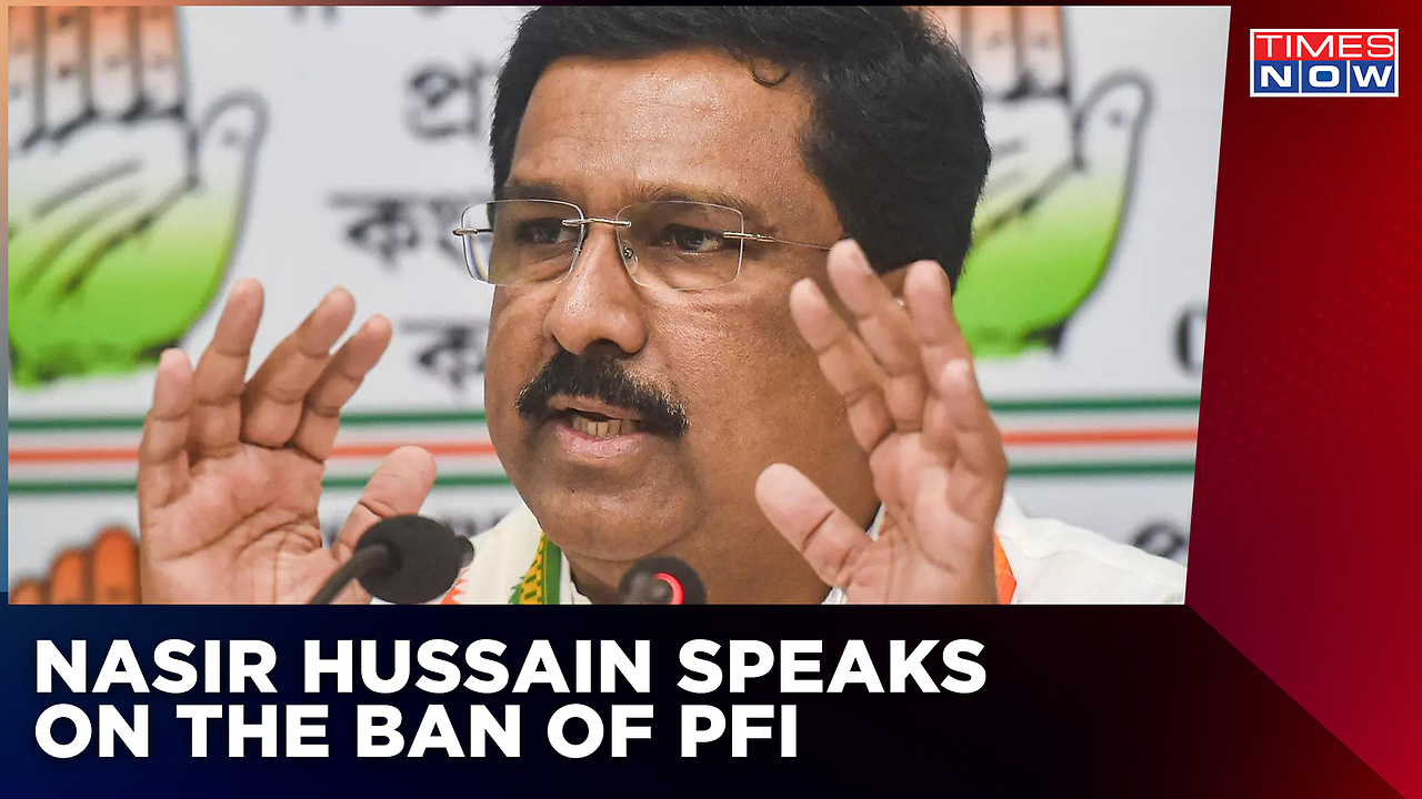 Congress MP Nasir Hussain Expresses His Views On The Ban Of PFI By Modi ...