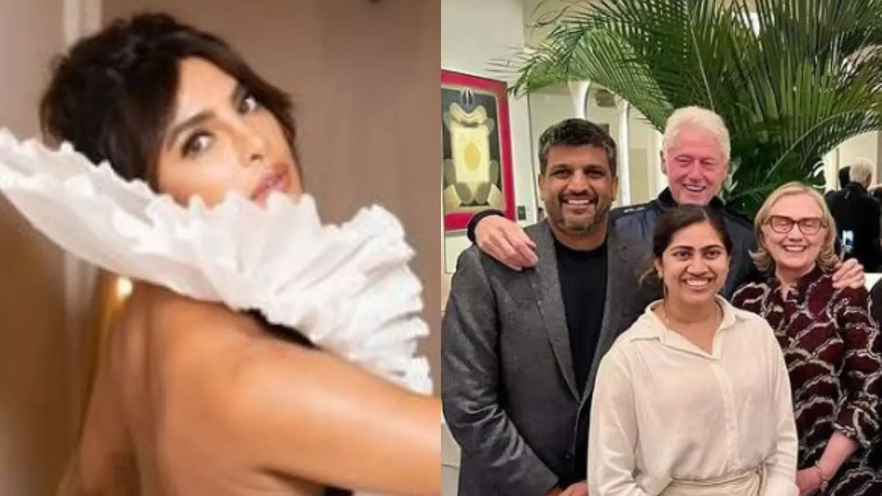 Priyanka Chopra - Bill Clinton - Hilary Clinton