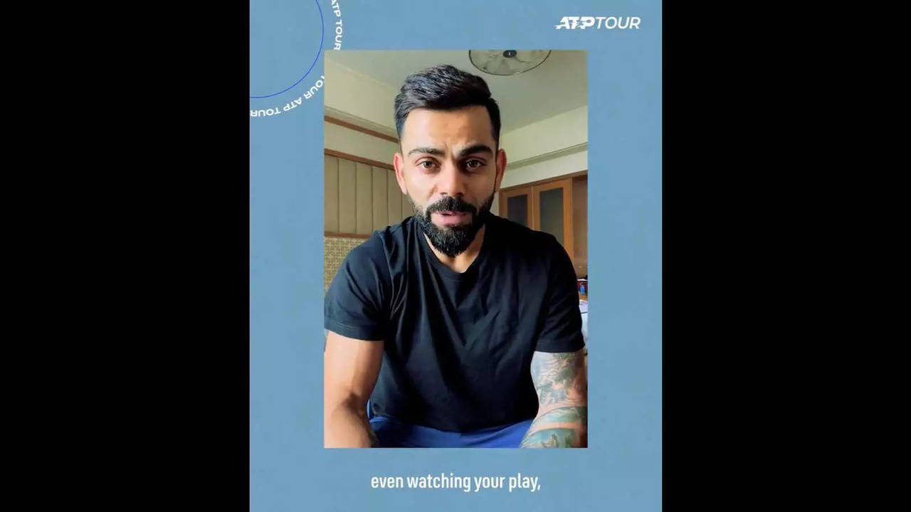 Virat Kohli paid tribute to Roger Federer in a video shared by ATP Tour