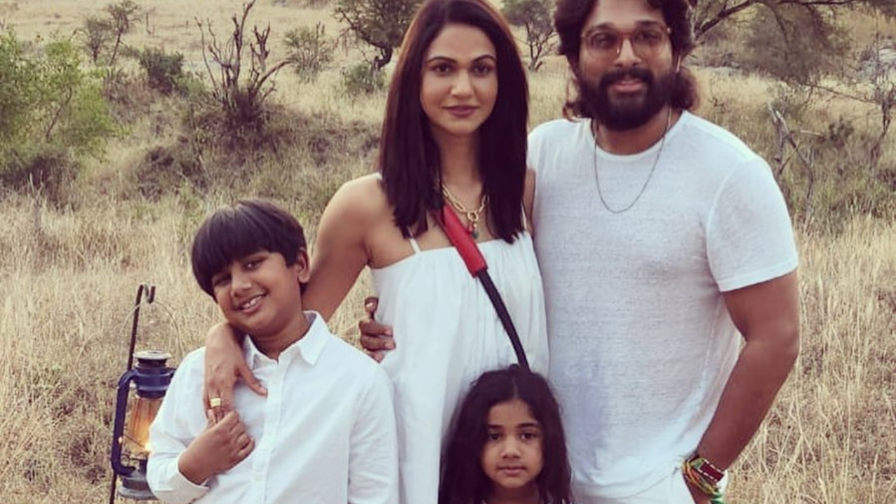 Allu Arjun with family
