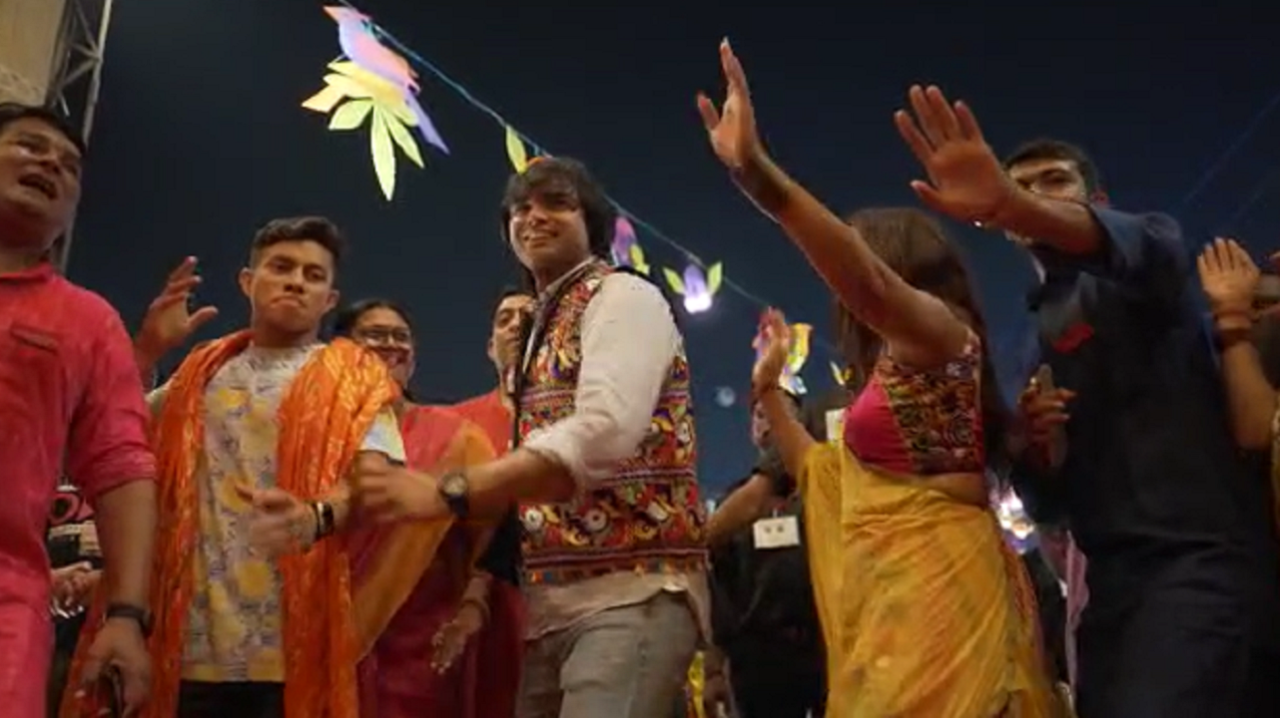 Neeraj Chopra Garba event