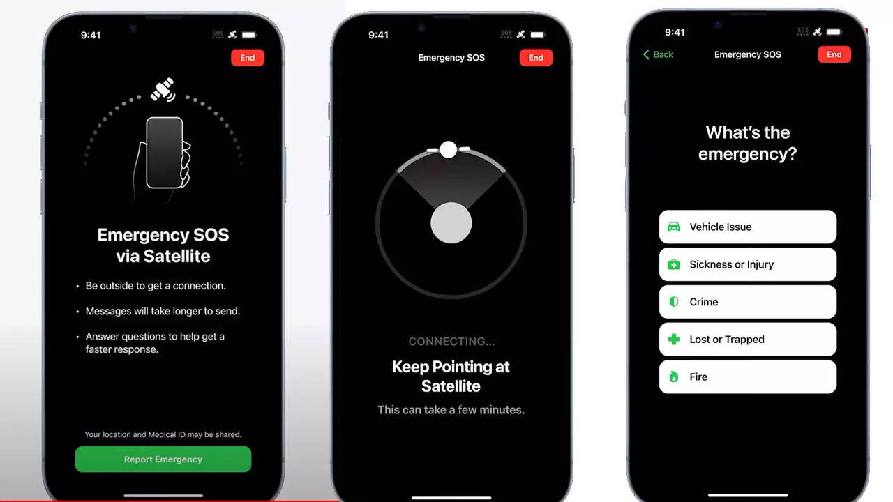 Apple includes 'Emergency SOS via Satellite' demo in iOS 16.1 beta.