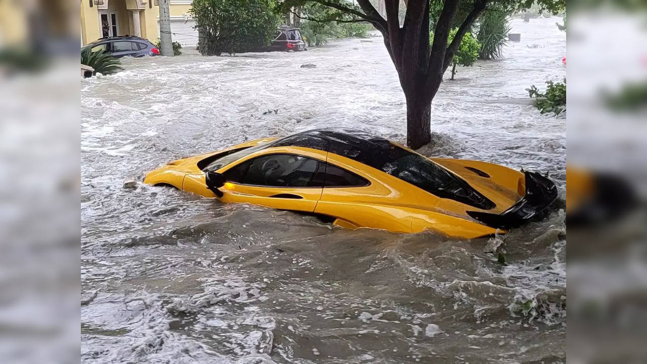 $1 million McLaren P1 washed out of its owner's garage in Naples, Florida | Picture courtesy: Instagram/ @lambo9286