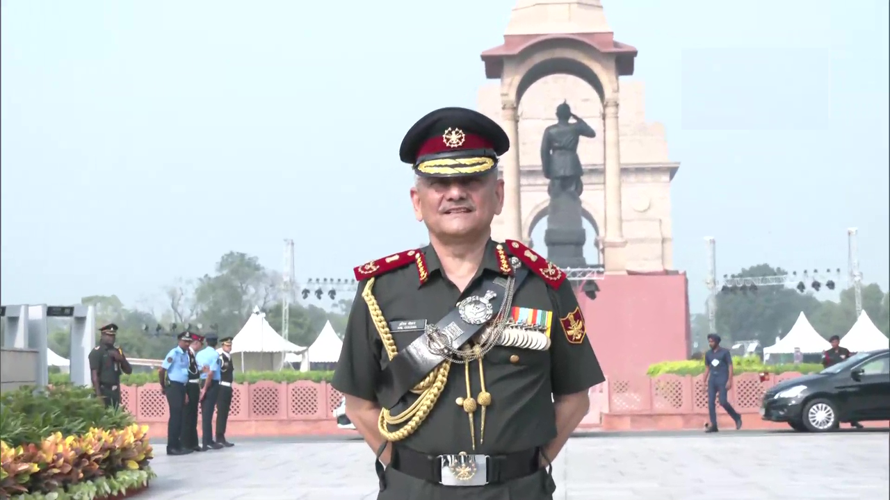 CDS-designate Lt General Anil Chauhan (Retired) at the National War Memorial
