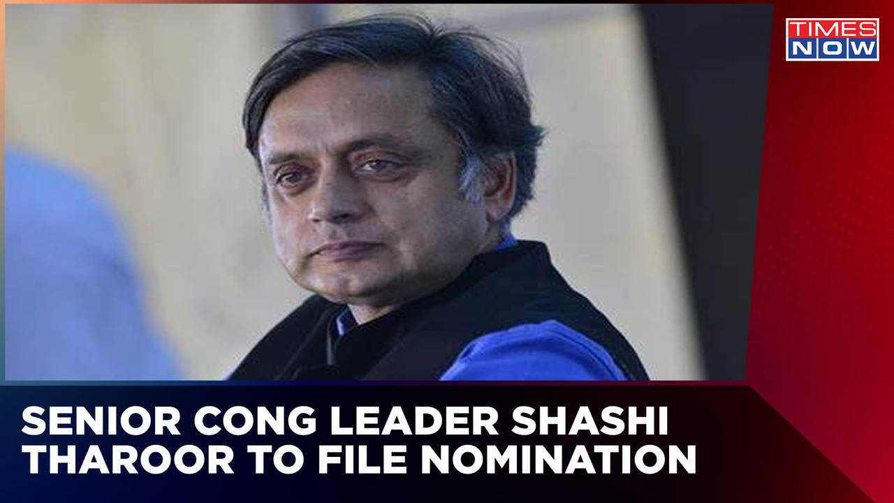 Congress Presidential Polls Senior Leader And Mp Shashi Tharoor Set To