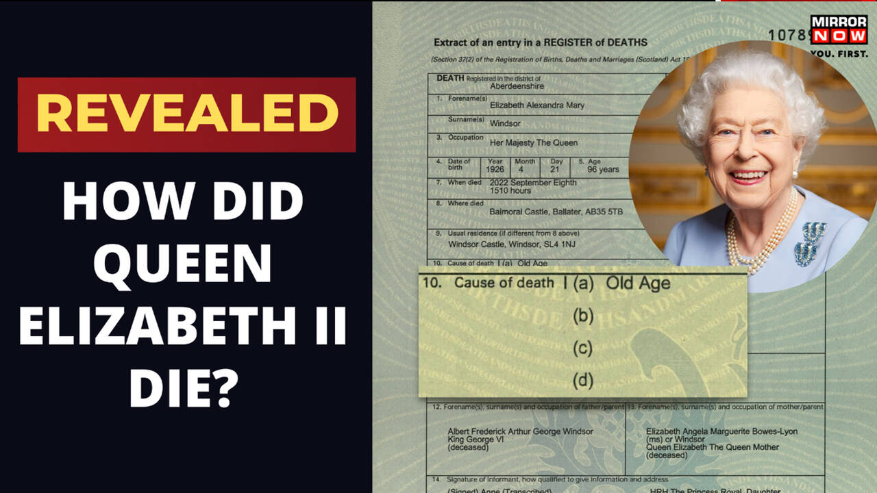 Queen Elizabeth II Death Queen’s Death Certificate Reveals Cause