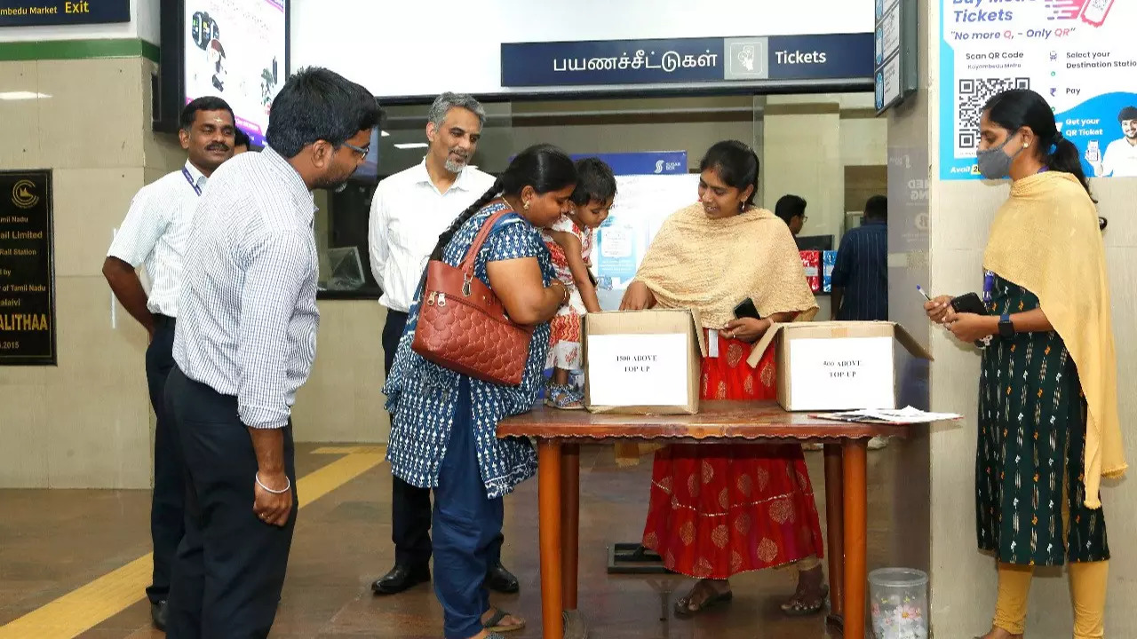 The winners were selected at Koyambedu metro station.