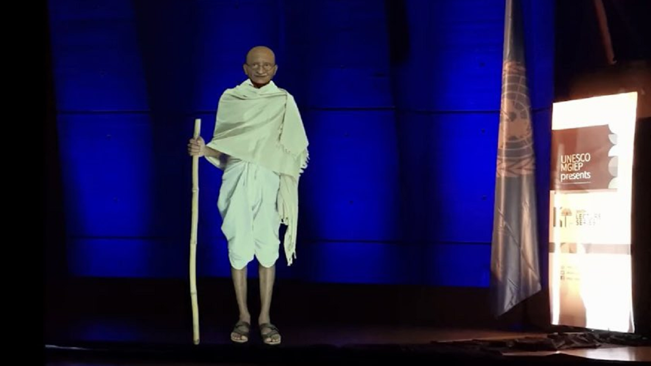 Mahatma Gandhi makes special appearance at UN, shares message on education