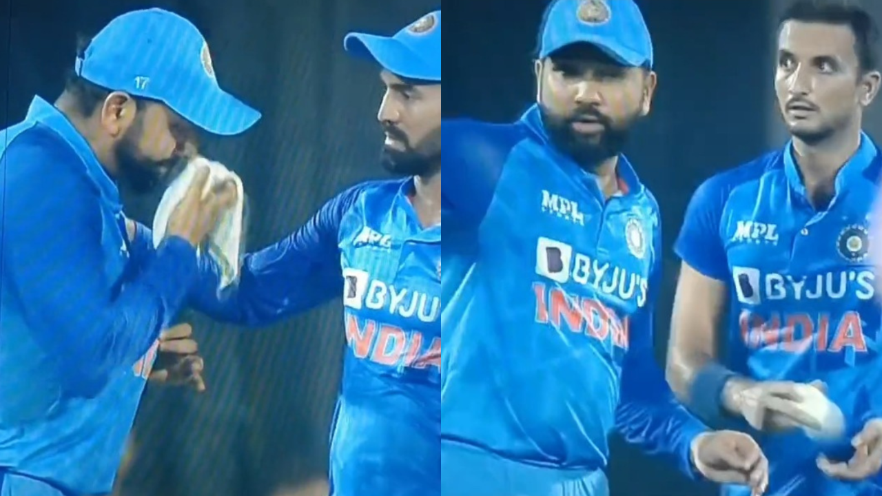 Rohit Sharma bleeding nose