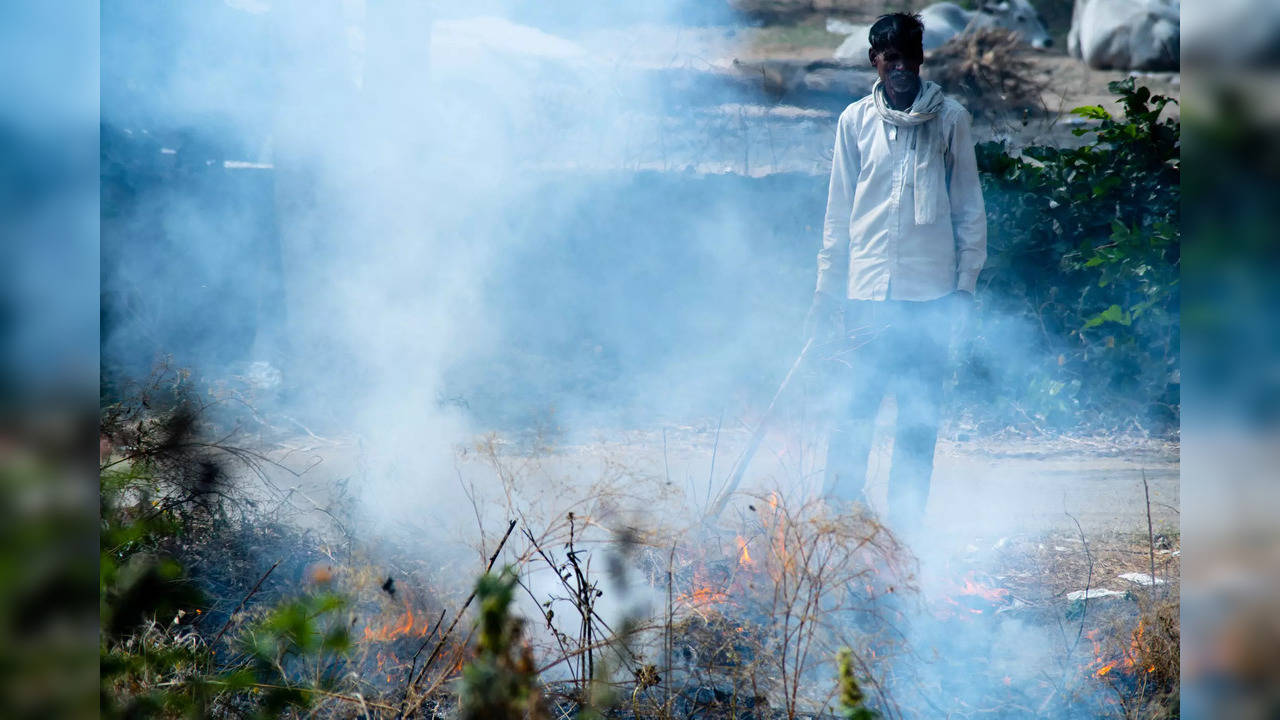 Stubble burning also coincides with unfavourable meteorological conditions which keep pollution trapped near the surface.​​