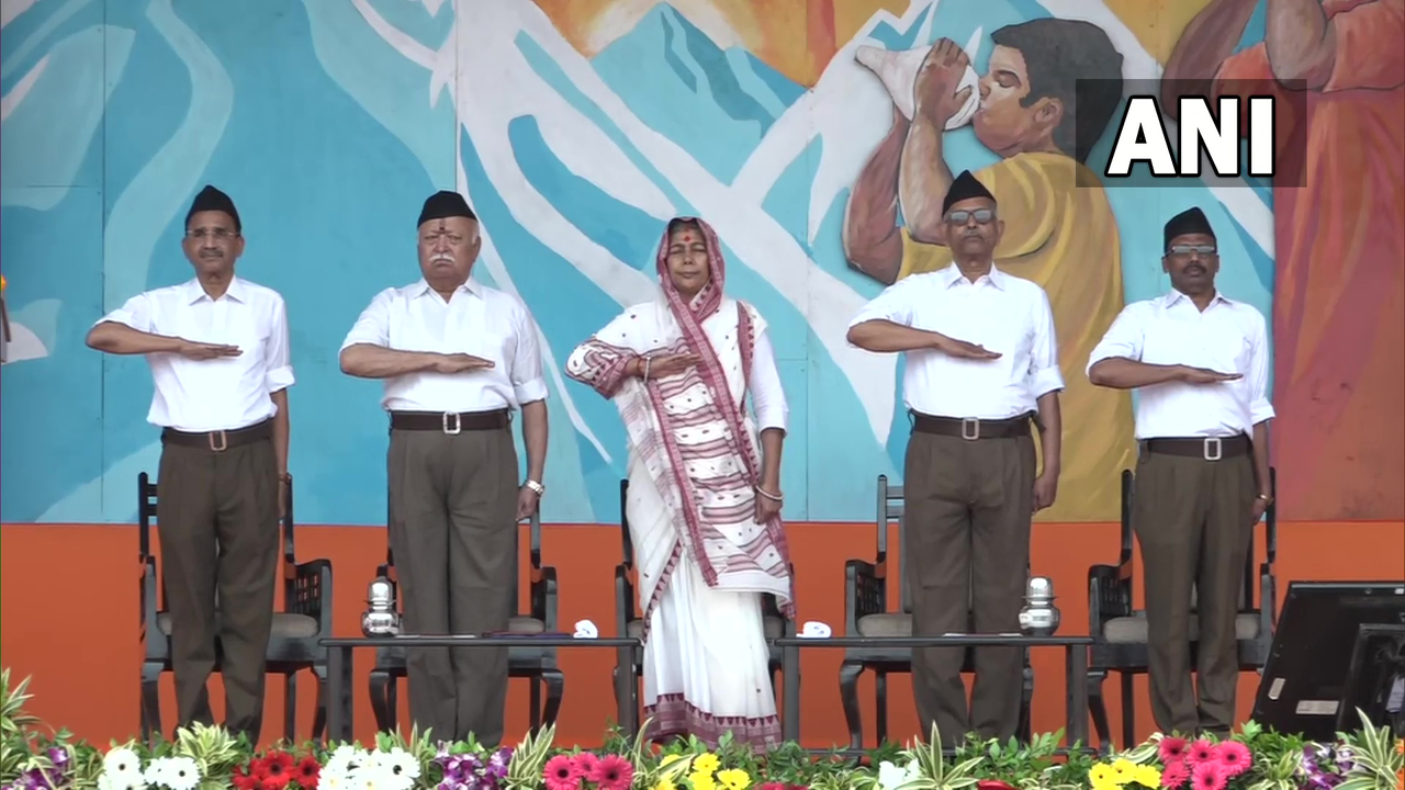 Vijayadashami celebrations at RSS HQ in Nagpur