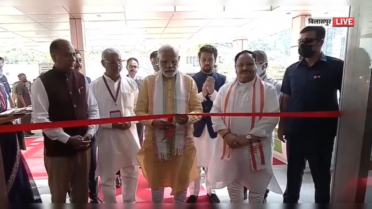 PM Modi at AIIMS Bilaspur (Twitter)