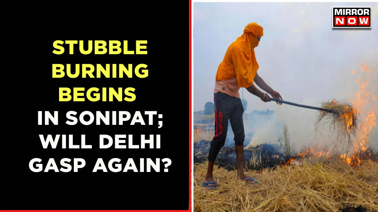 Stubble Burning Begins In Sonipat | Will Delhi Once Again Gasp For Air ...