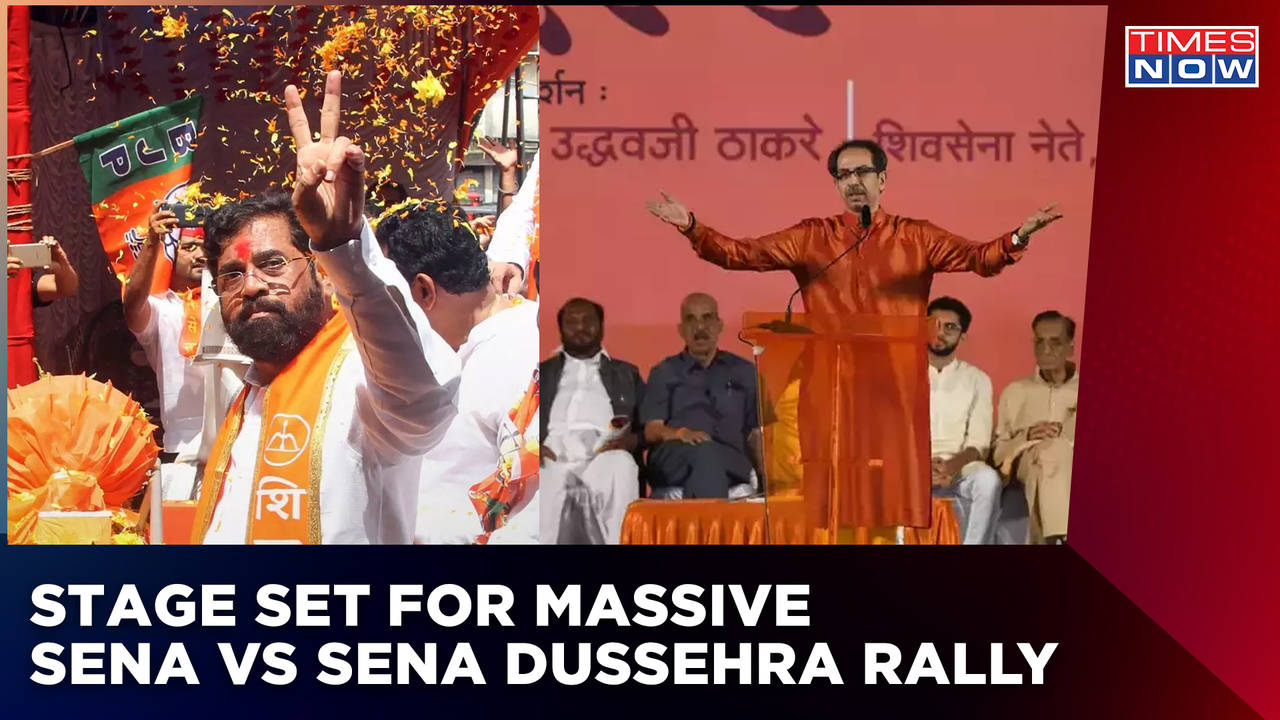 Sena Vs Sena On Dussehra Rally: Stage Set, Police Active & Workers Full ...