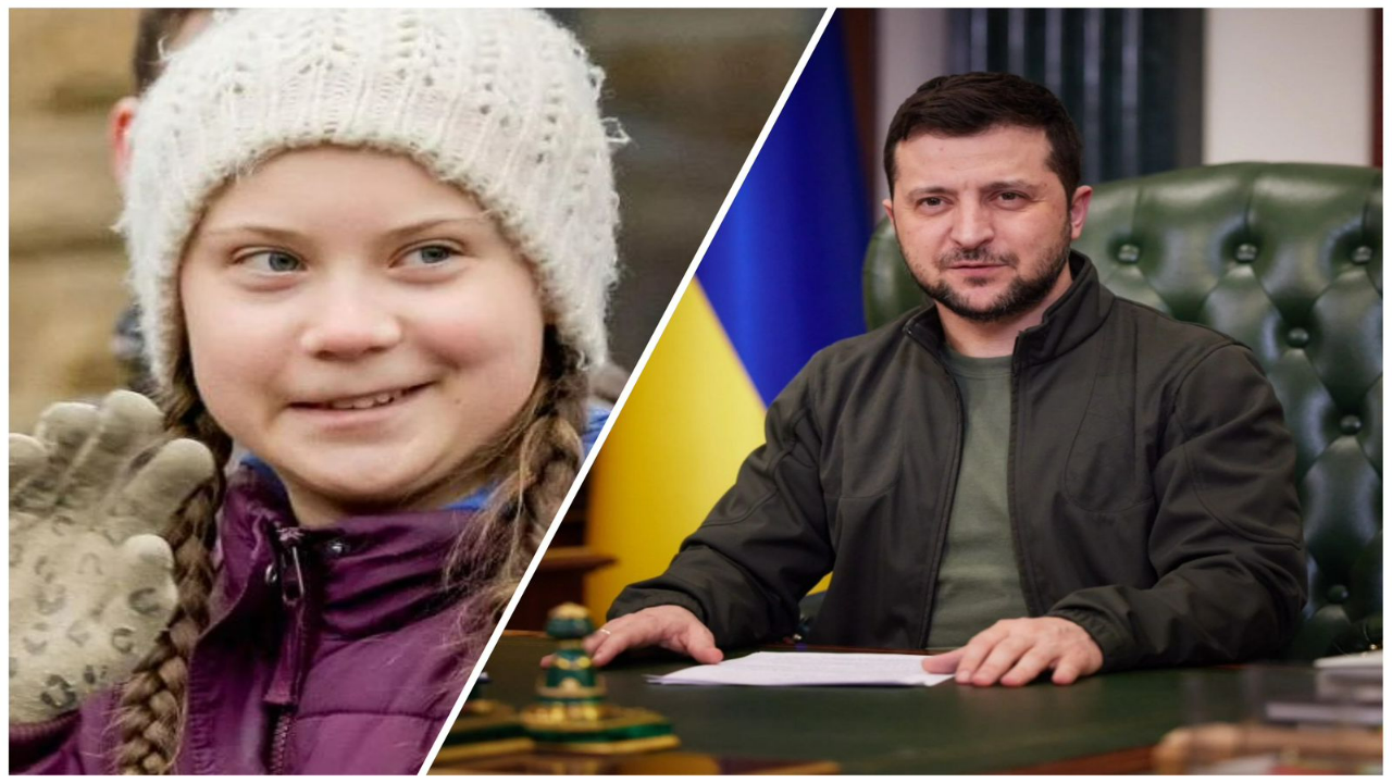 Greta Thunberg and Zelenskyy