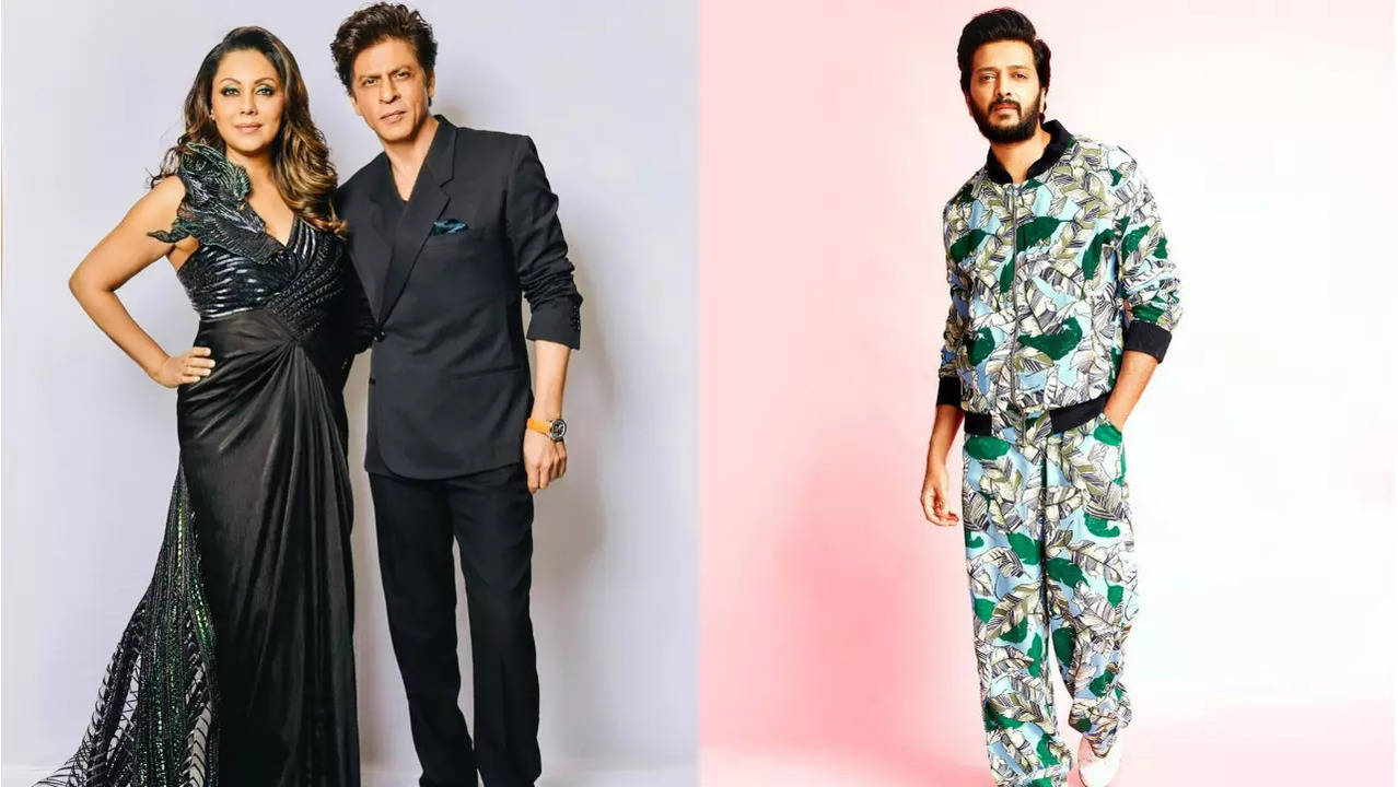 Shah Rukh Khan, Gauri Khan, Riteish Deshmukh