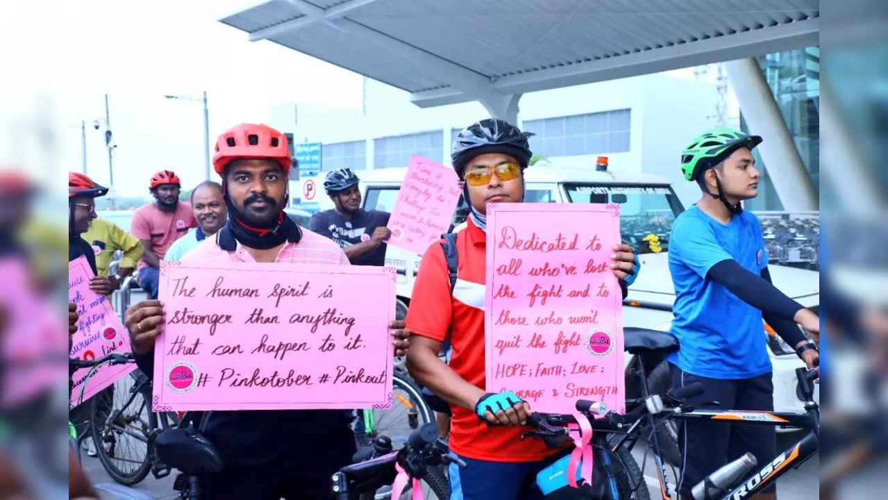 Chennai arport pink pedal