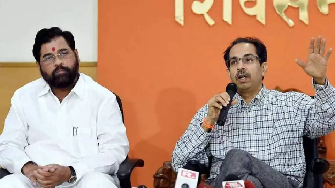 ​Eknath Shinde and Uddhav Thackeray