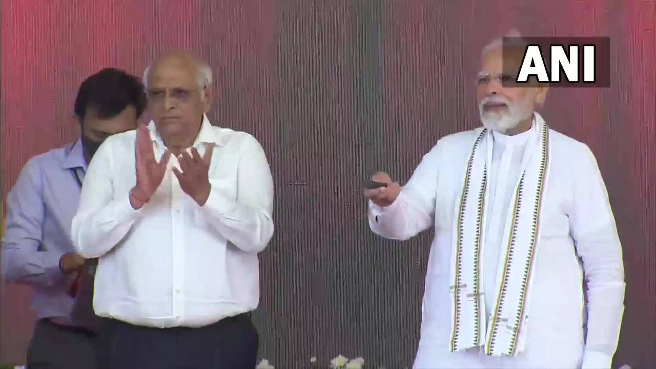 PM Modi in Gujarat Highlights PM lays foundation stones of healthcare facilities worth around Rs 1275 crore in Ahmedabad