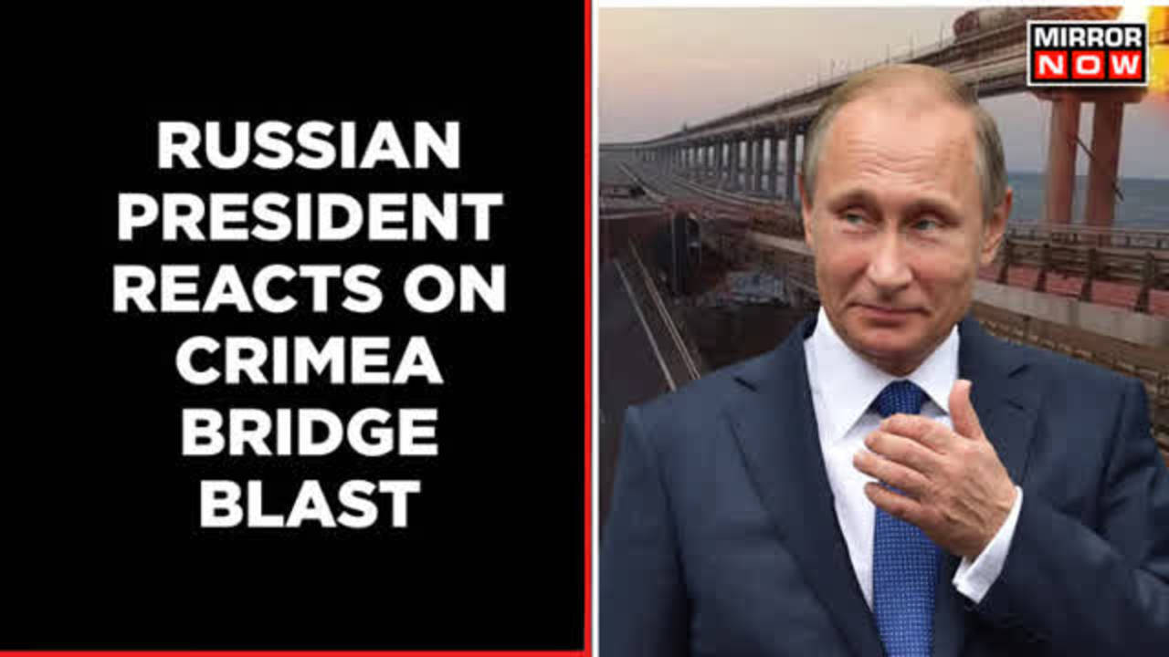 Russian President Putin Accuses Ukraine Of Crimea Bridge Blast ...