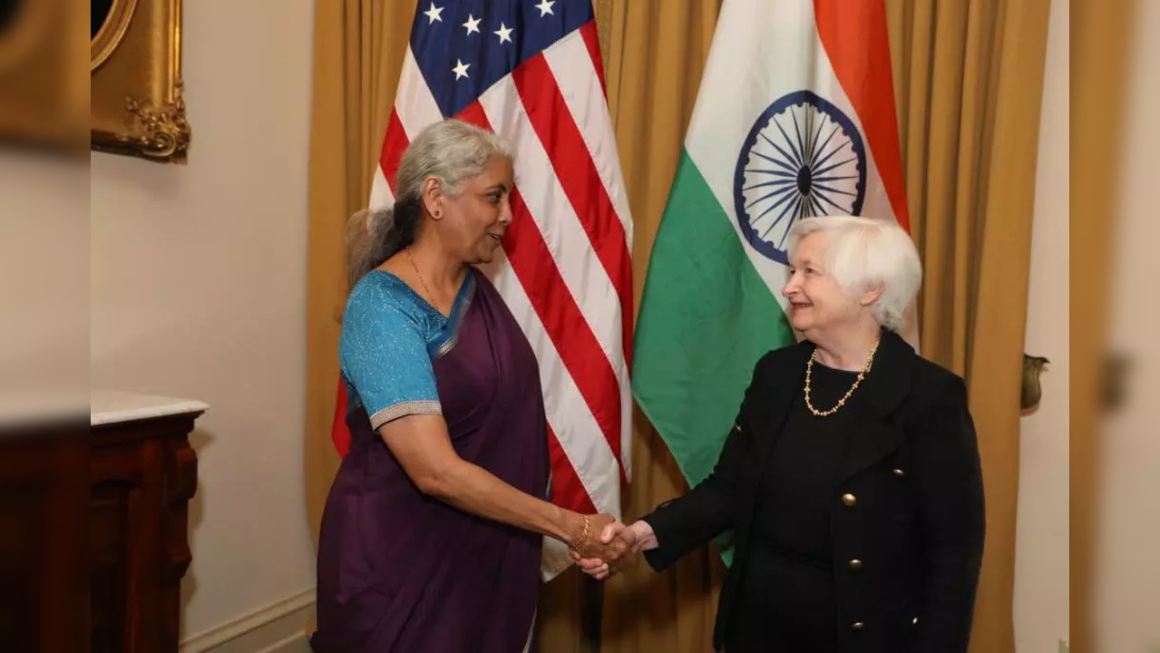 Nirmala Sitharaman with Janet Yellen @SandhuTaranjitS.