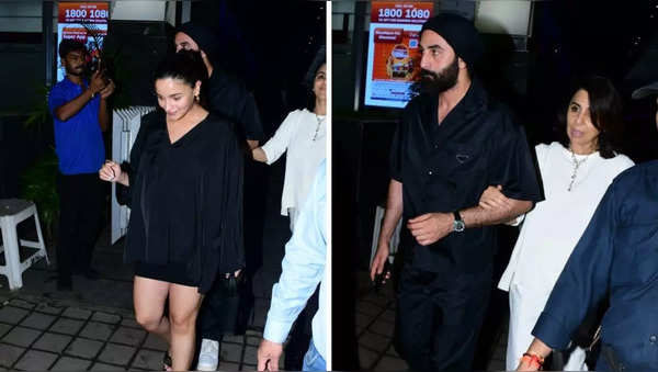 Parents-to-be Ranbir Kapoor, Alia Bhatt Step Out To Dine With Neetu ...