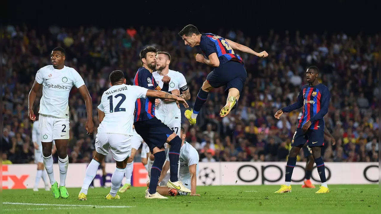 Robert Lewandowski Saves Drowning Barca In Thrilling Inter Milan Draw ...