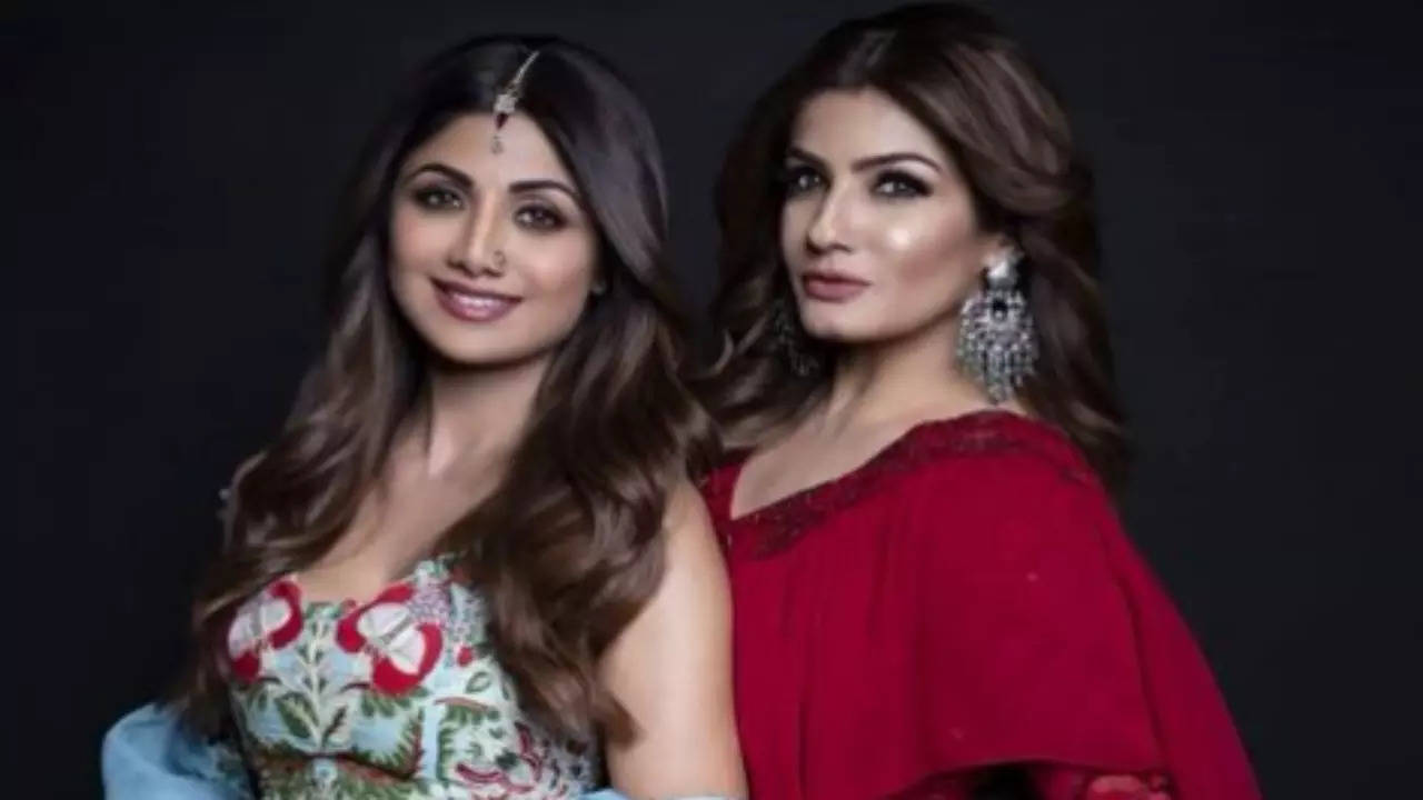 Shilpa Shetty and Raveena Tandon