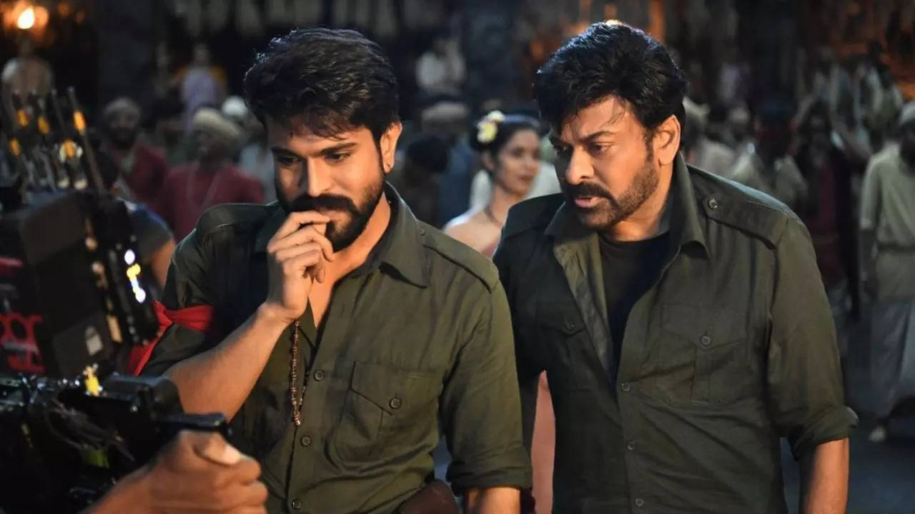 Ram Charan and Chiranjeevi