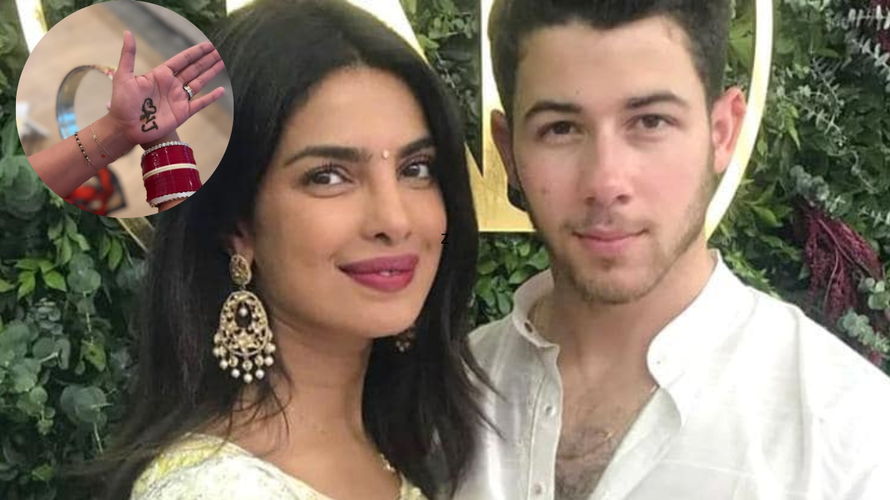 Priyanka Chopra flaunts her henna-clad hands with Nick Jonas' initials but  her mangalsutra bracelet steals the show | Entertainment News, Times Now