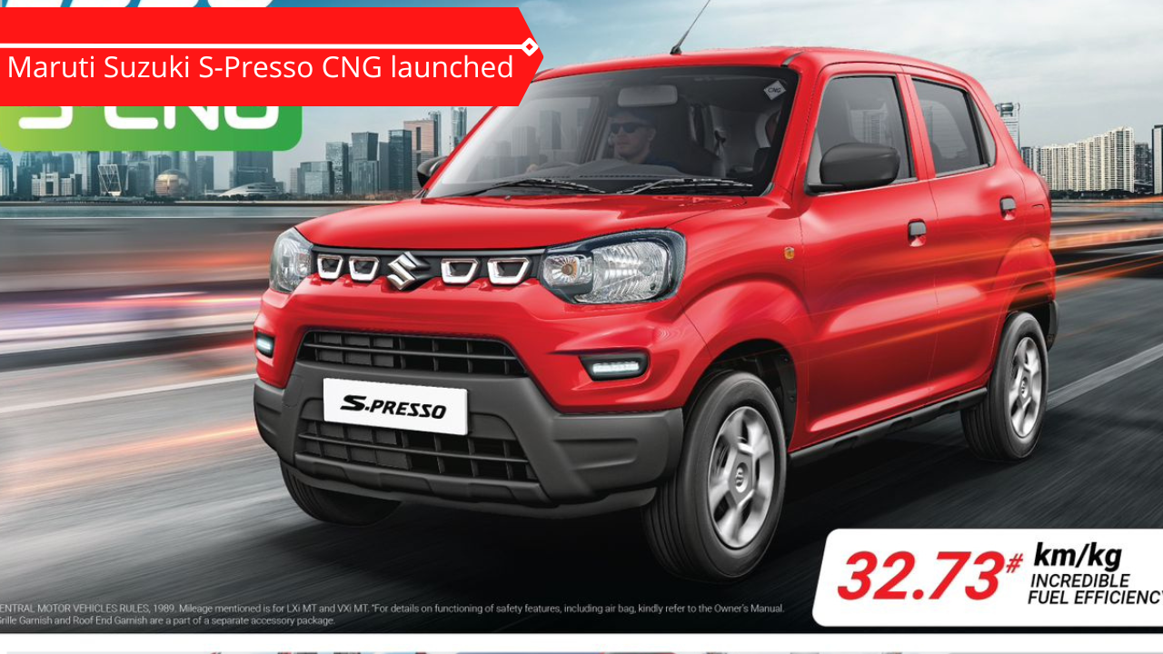 Maruti Suzuki S-Presso CNG launched in India