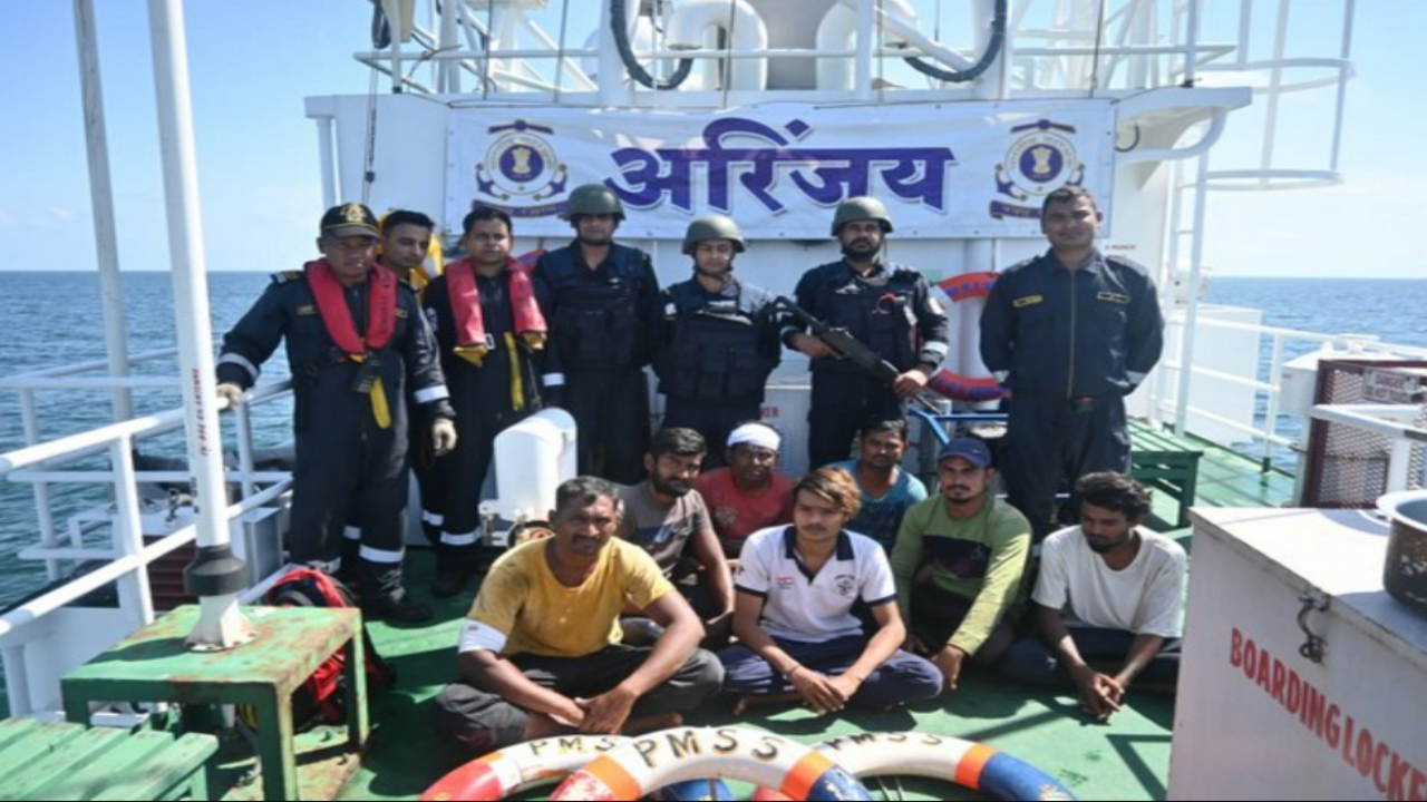 Six Indian fishermen freed by Indian Coast Guard ship