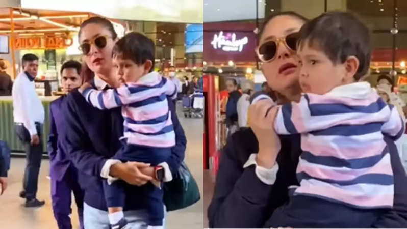 Kareena Kapoor with her son Jeh