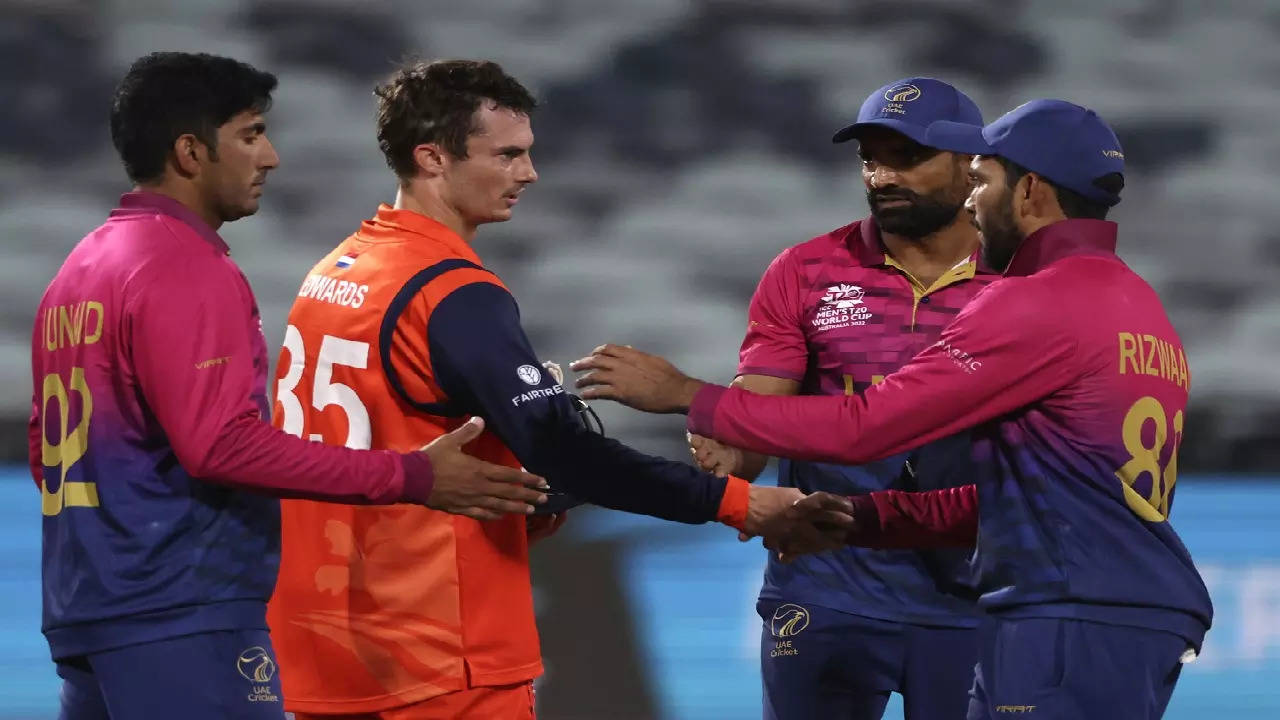 Wicket - Scott Edwards - Netherlands v Sri-Lanka ICC T20WC 2022