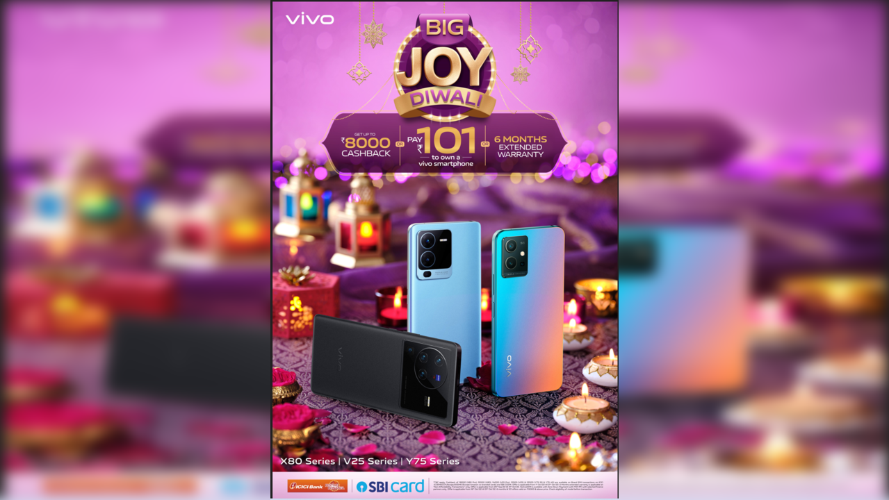 Vivo announces its ‘Big Joy Diwali’ sale.