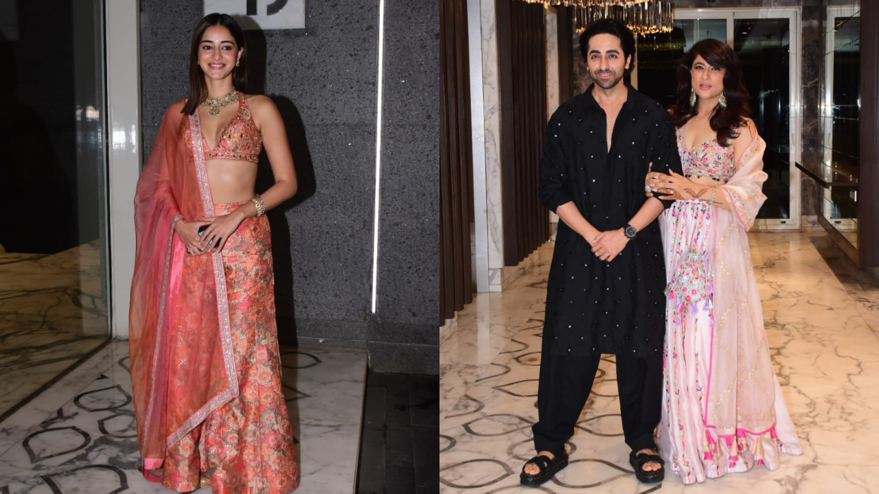 Ananya at Ayushmann and Tahira's Diwali party