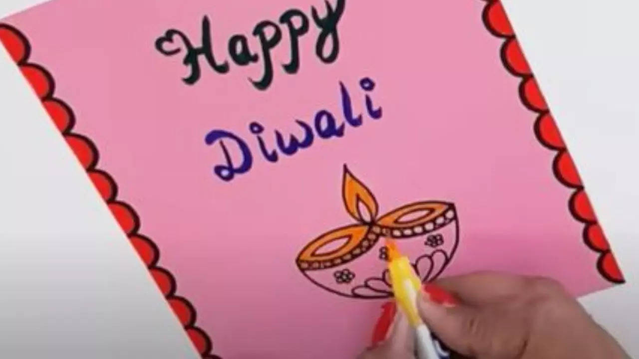 3 Bright and happy Diwali cards - CrafTangles