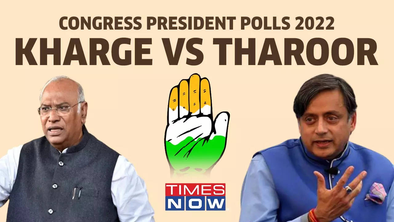 Kharge vs Tharoor