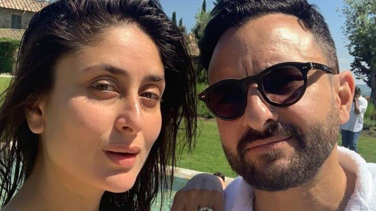 Kareena Kapoor and Saif Ali Khan look oh-so in love as they cosy up in an UNSEEN pic - see inside