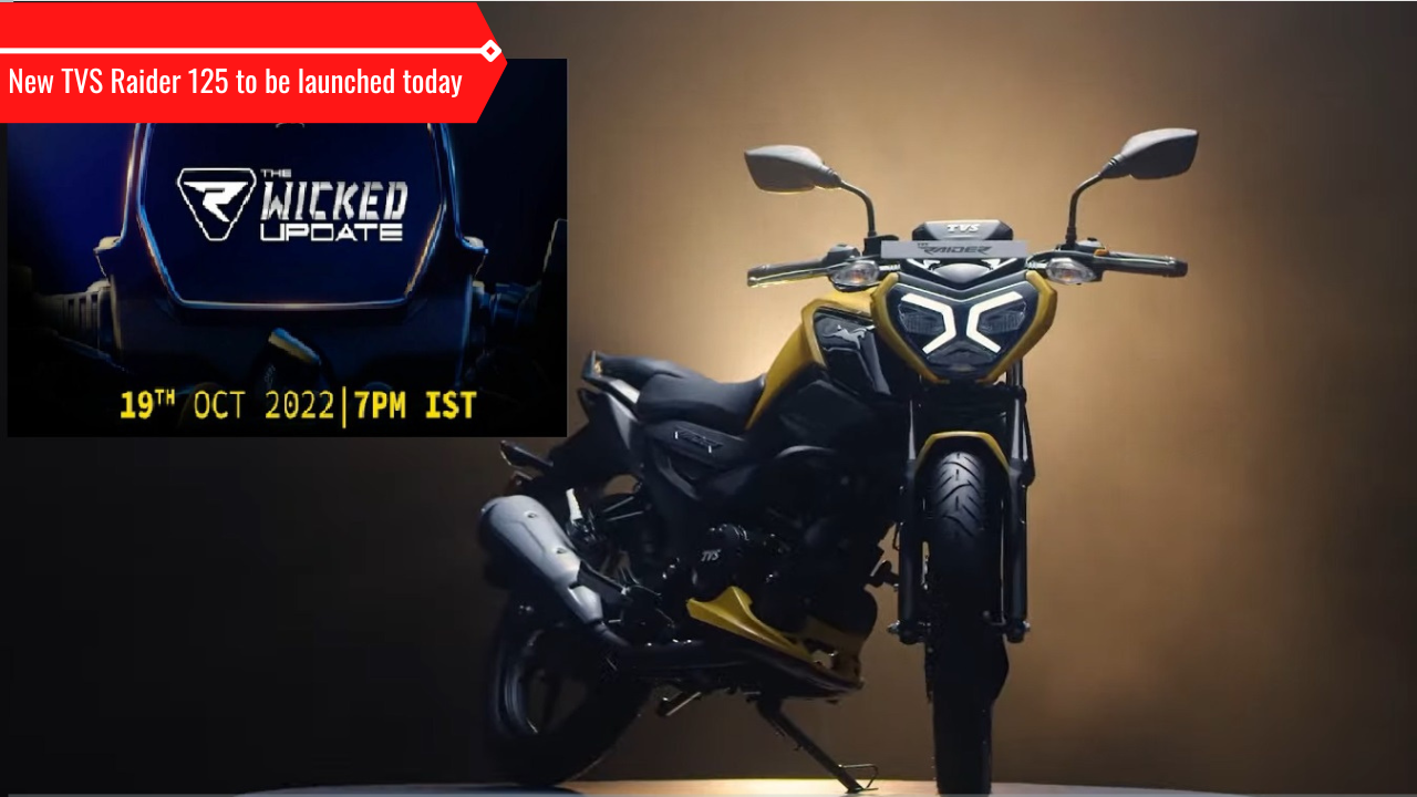 New TVS Raider 125 to launch today: Expected price, features, variants ...