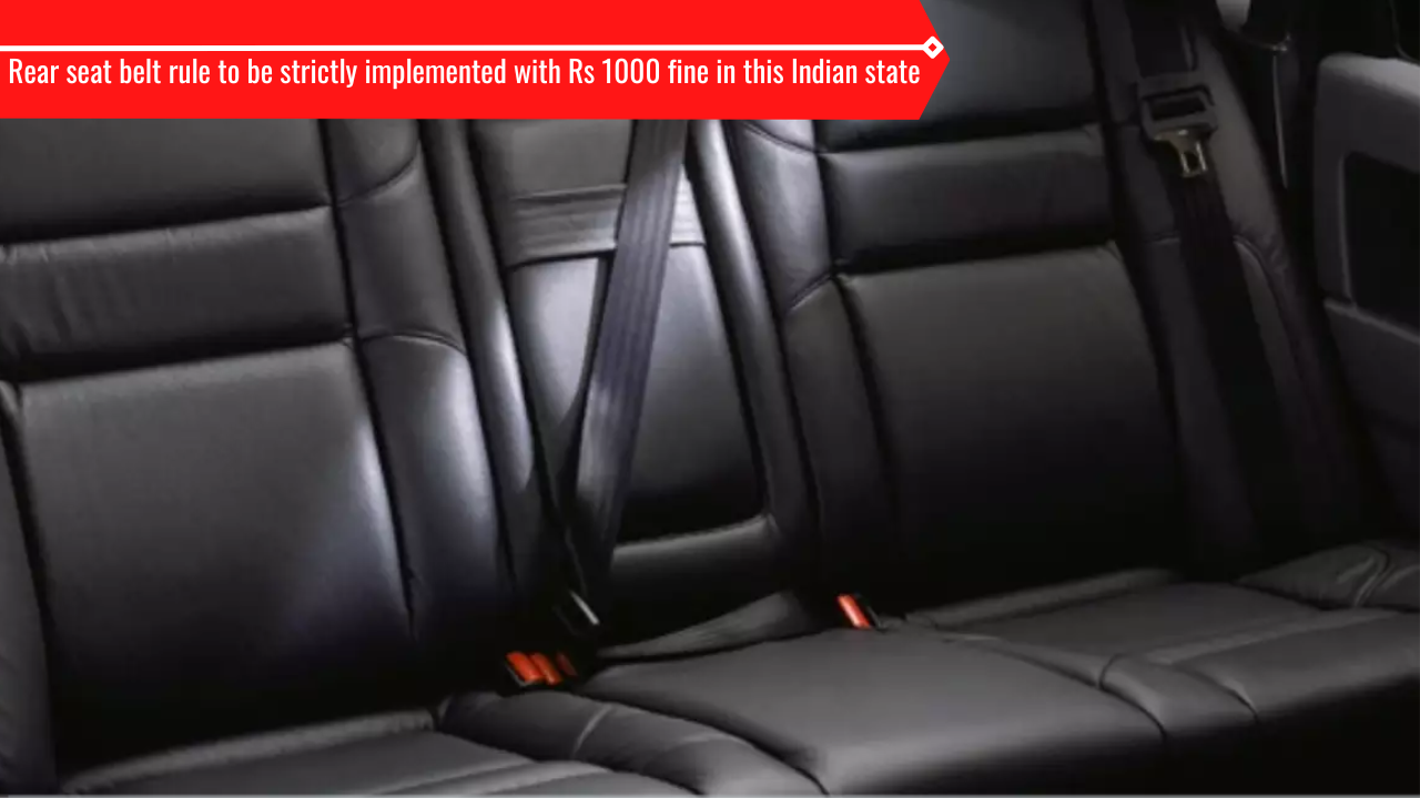 Rear seat betl usage to be strictly implemented in Karnataka